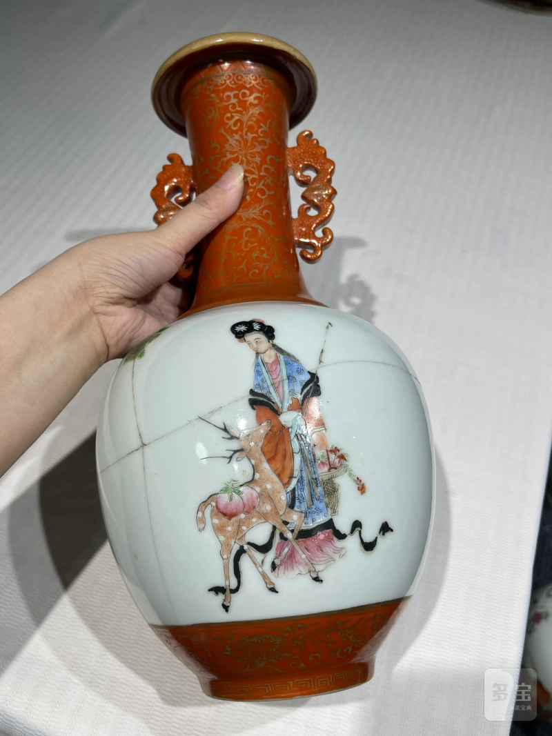 清代 粉彩瓷器一组四件 - 图21